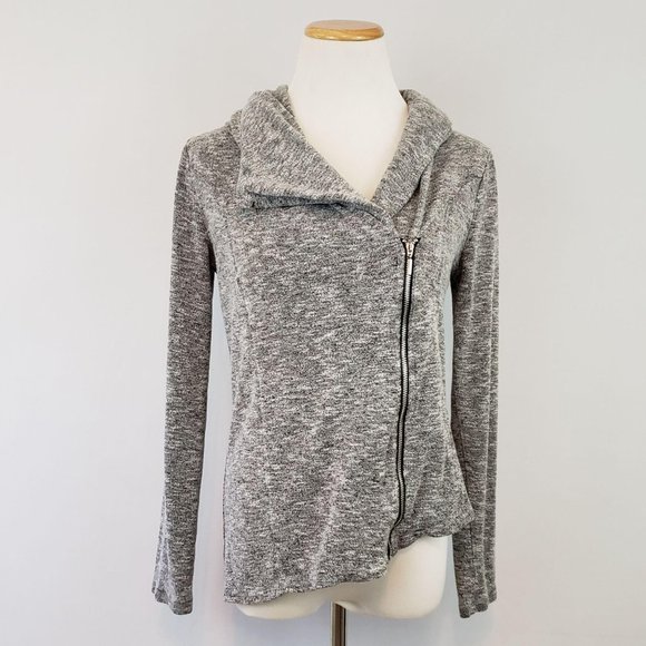 Mossimo Jackets & Blazers - Mossimo Zip Cardigan Marled Gray Small
